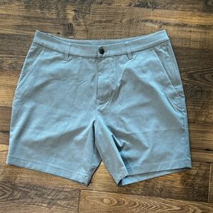 Lululemon Athletica Blue Flat Front Shorts